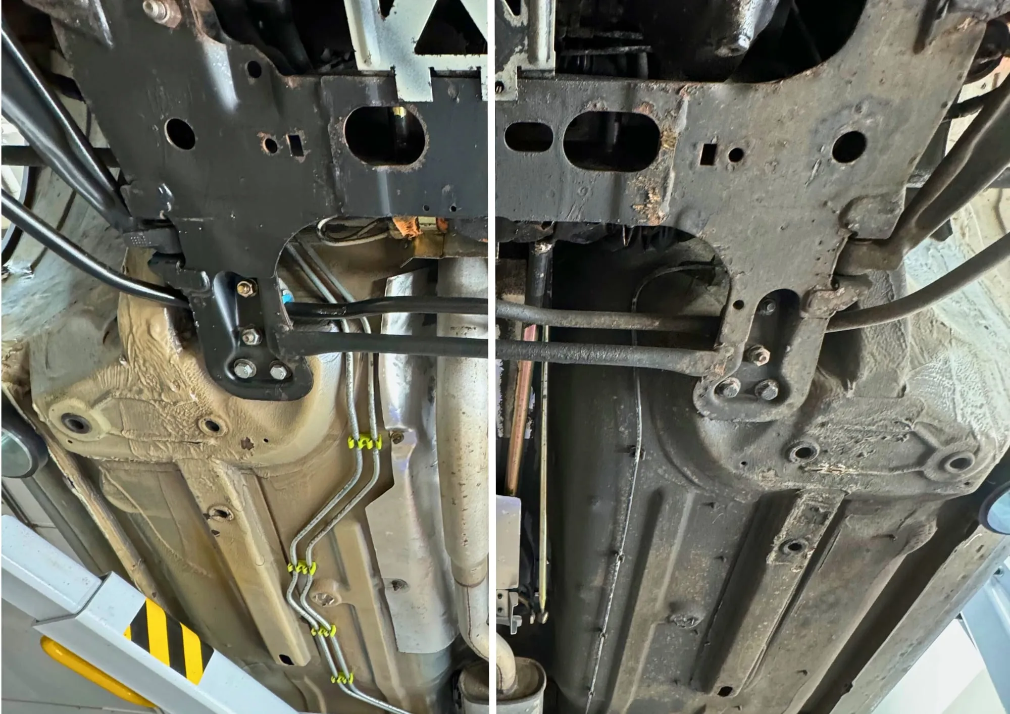 Car underbody dry ice blasting in Grand Haven, Michigan